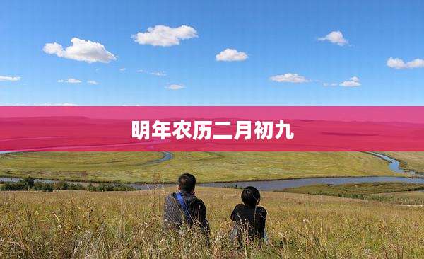 明年农历二月初九