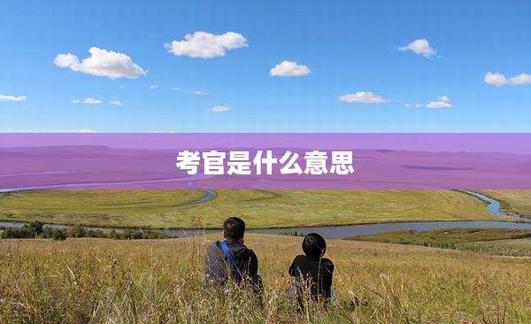 考官是什么意思