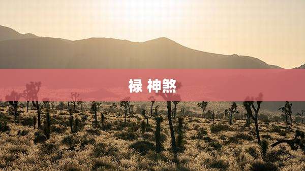 禄 神煞