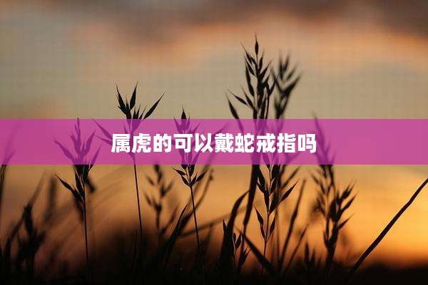 属虎的可以戴蛇戒指吗