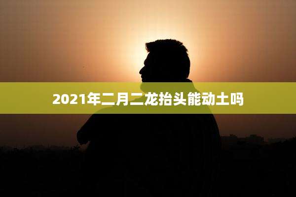 2021年二月二龙抬头能动土吗