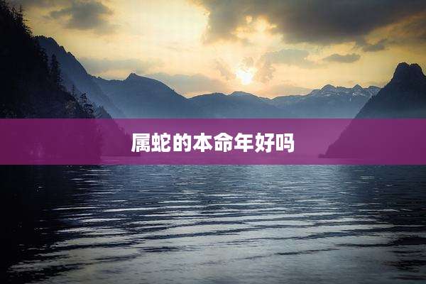 属蛇的本命年好吗