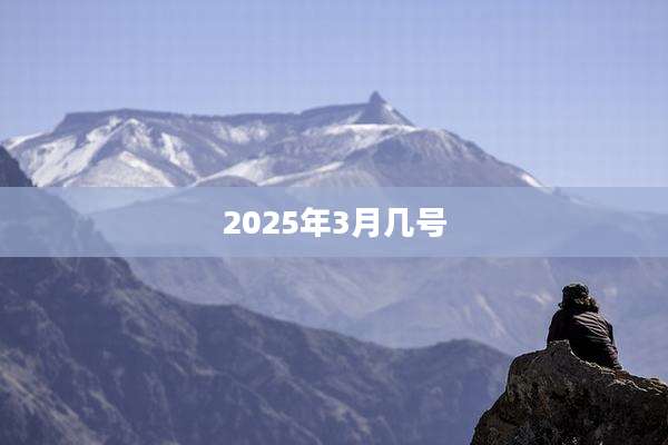 2025年3月几号