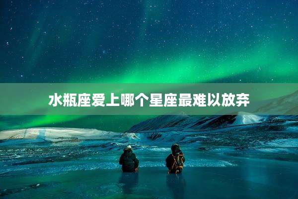 水瓶座爱上哪个星座最难以放弃