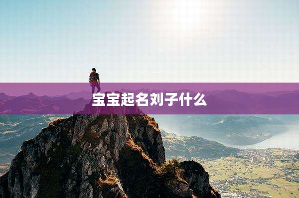 宝宝起名刘子什么