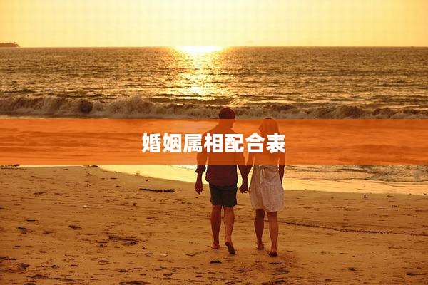 婚姻属相配合表