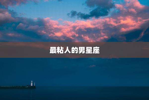 最粘人的男星座
