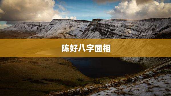陈好八字面相