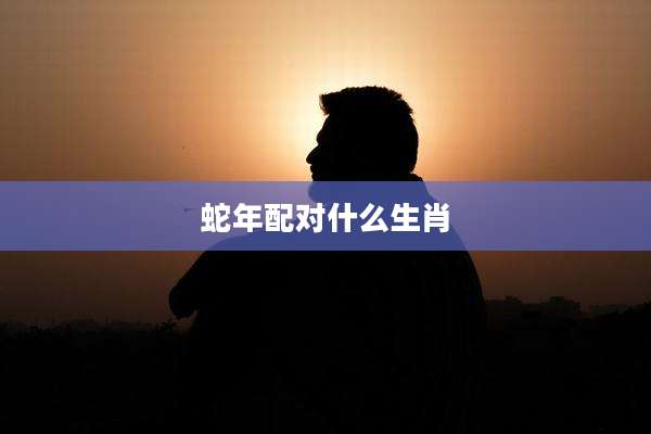 蛇年配对什么生肖