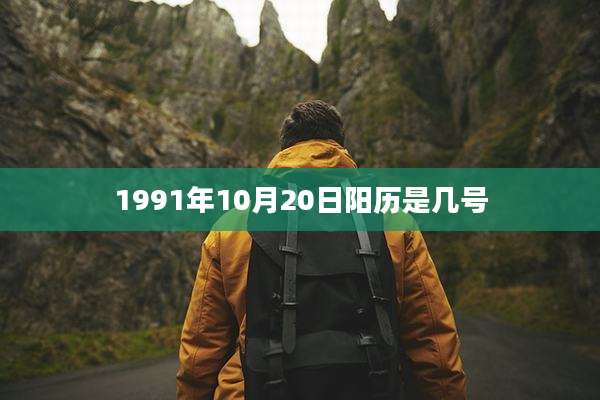 1991年10月20日阳历是几号