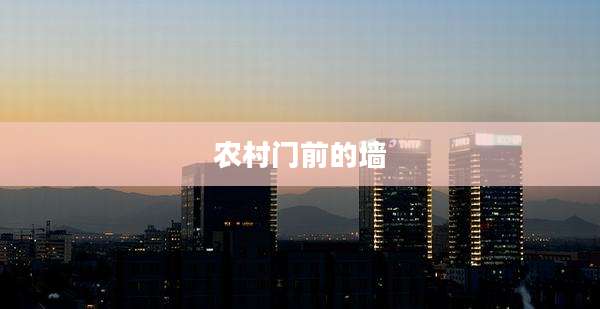 农村门前的墙