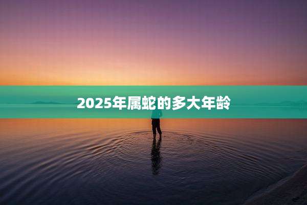 2025年属蛇的多大年龄