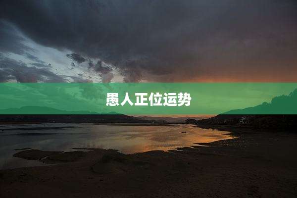 愚人正位运势