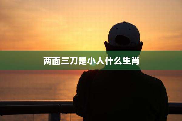 两面三刀是小人什么生肖
