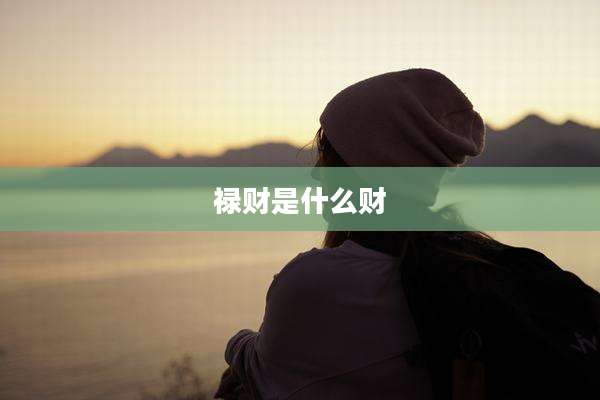 禄财是什么财