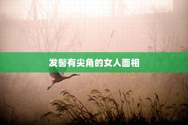 发髻有尖角的女人面相