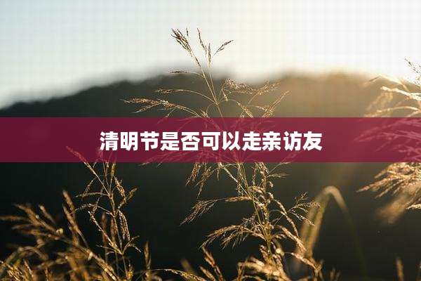 清明节是否可以走亲访友