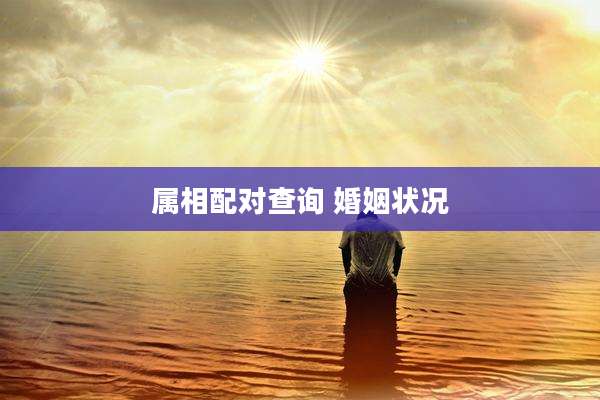 属相配对查询 婚姻状况