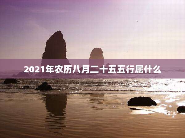 2021年农历八月二十五五行属什么