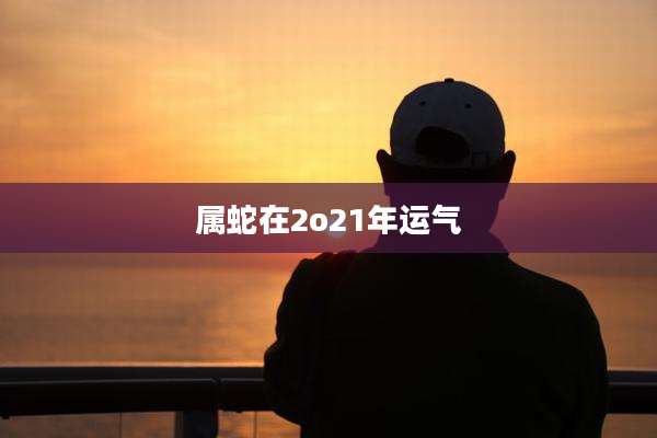 属蛇在2o21年运气