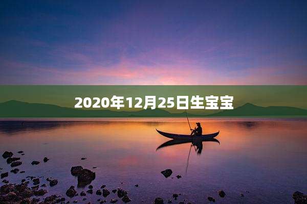 2020年12月25日生宝宝