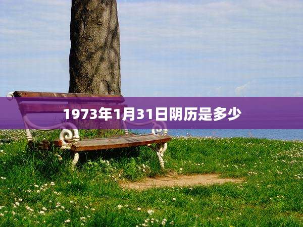 1973年1月31日阴历是多少