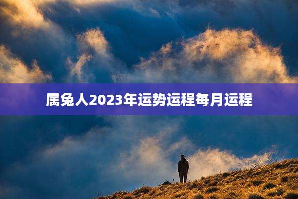 属兔人2023年运势运程每月运程