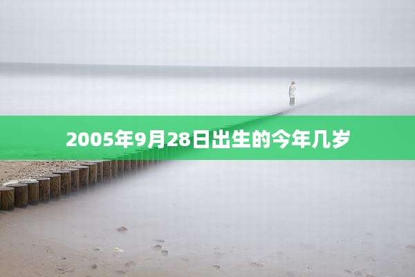 2005年9月28日出生的今年几岁
