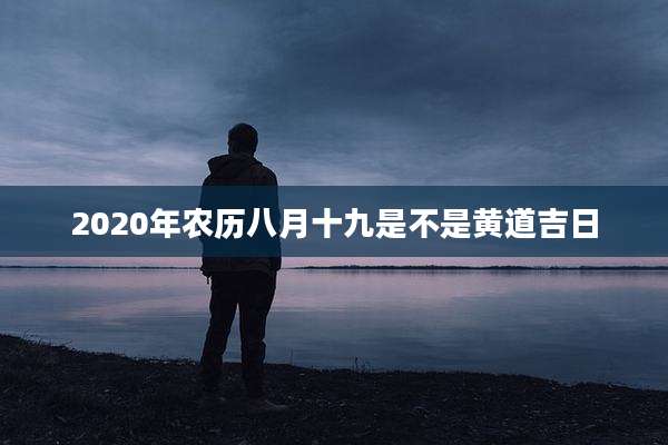 2020年农历八月十九是不是黄道吉日