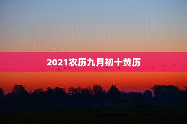 2021农历九月初十黄历
