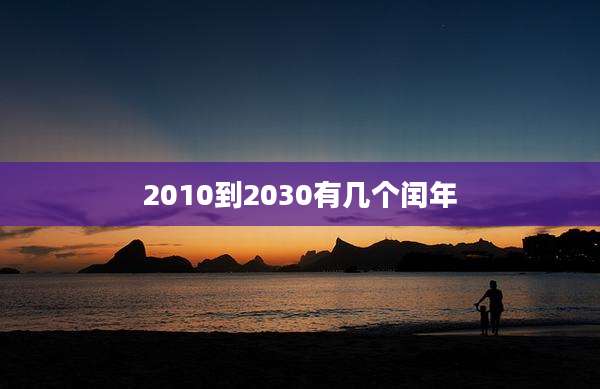 2010到2030有几个闰年