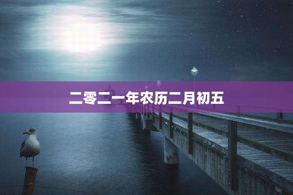 二零二一年农历二月初五