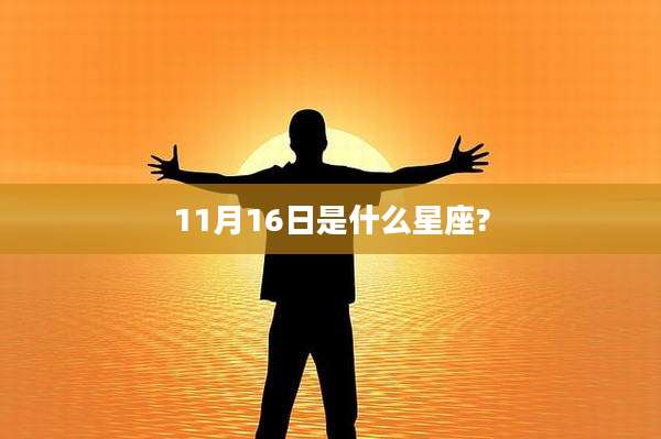 11月16日是什么星座?
