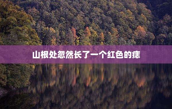 山根处忽然长了一个红色的痣
