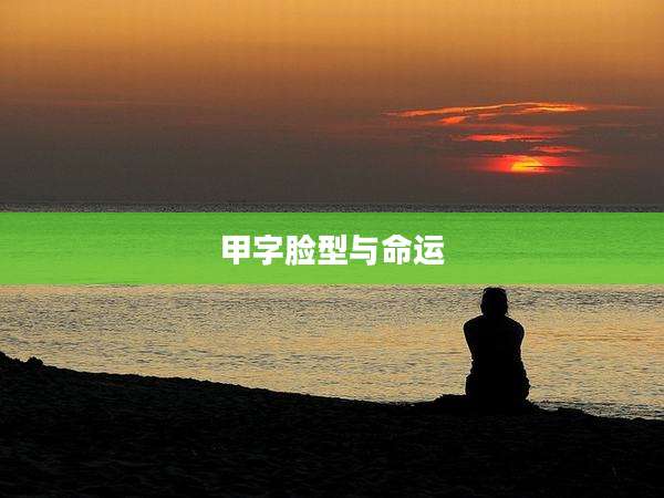 甲字脸型与命运