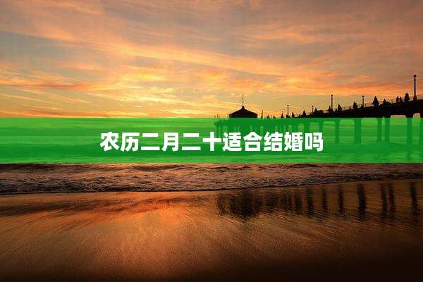 农历二月二十适合结婚吗