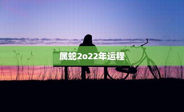 属蛇2o22年运程