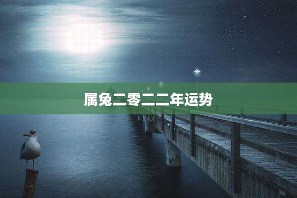 属兔二零二二年运势