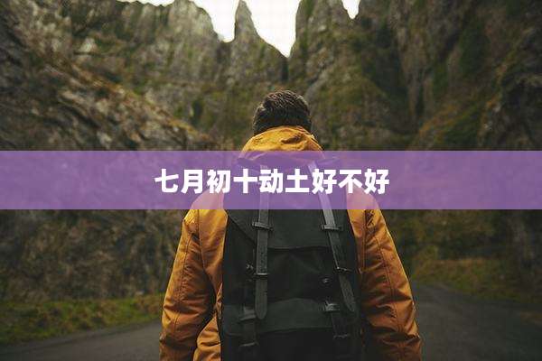 七月初十动土好不好