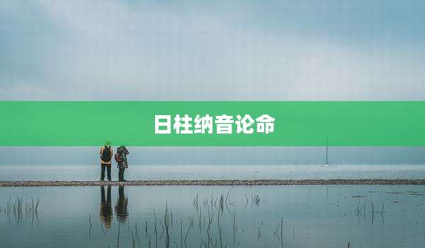 日柱纳音论命