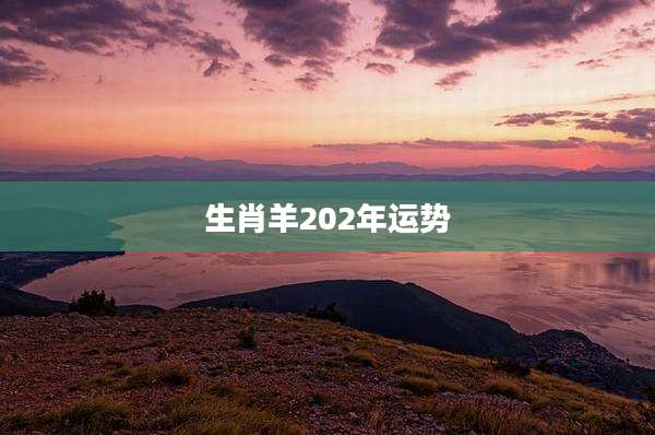 生肖羊202年运势
