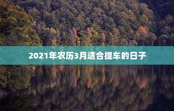2021年农历3月适合提车的日子