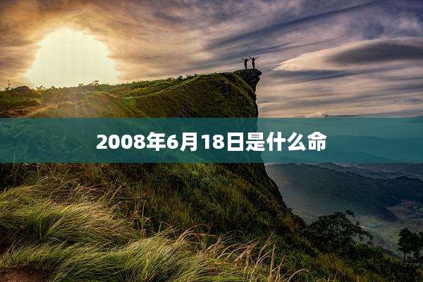 2008年6月18日是什么命