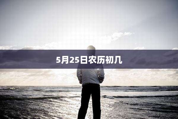 5月25日农历初几