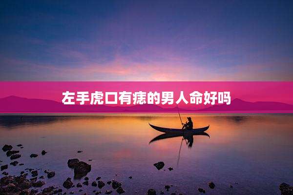 左手虎口有痣的男人命好吗