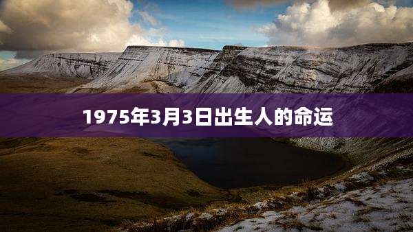 1975年3月3日出生人的命运