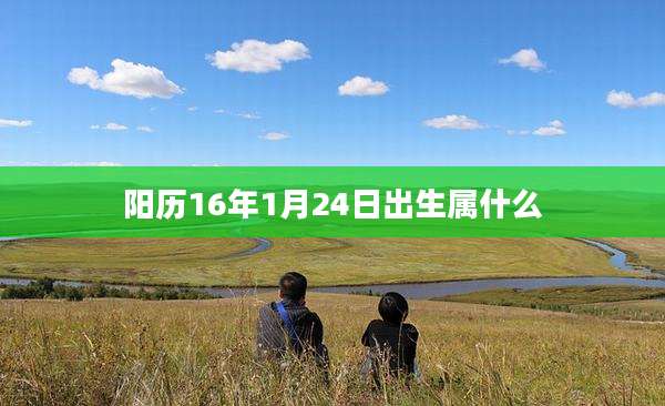 阳历16年1月24日出生属什么