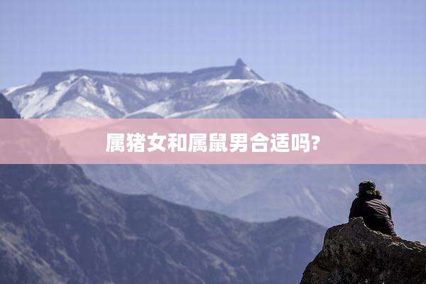 属猪女和属鼠男合适吗?