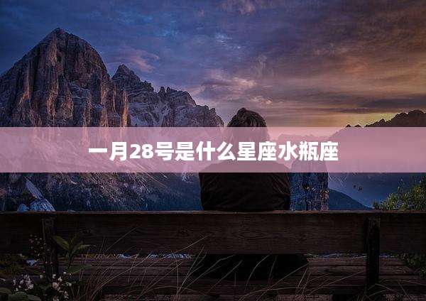 一月28号是什么星座水瓶座