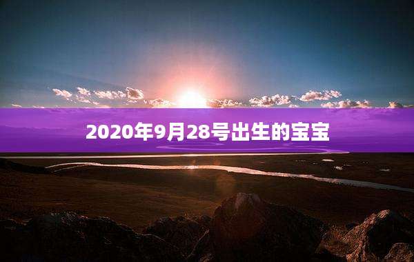 2020年9月28号出生的宝宝